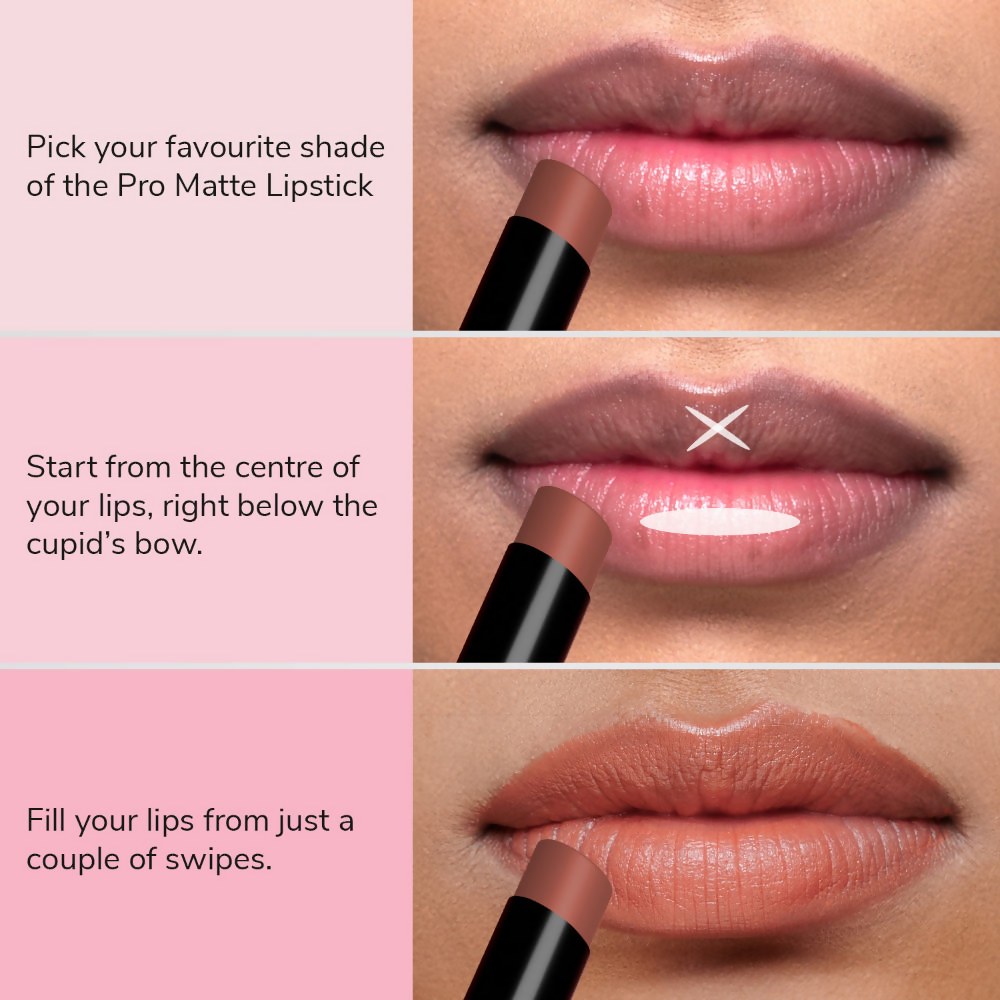 Mila Beaute Pro Matte Long Lasting Creamy Matte Finish Lipstick - Neerja