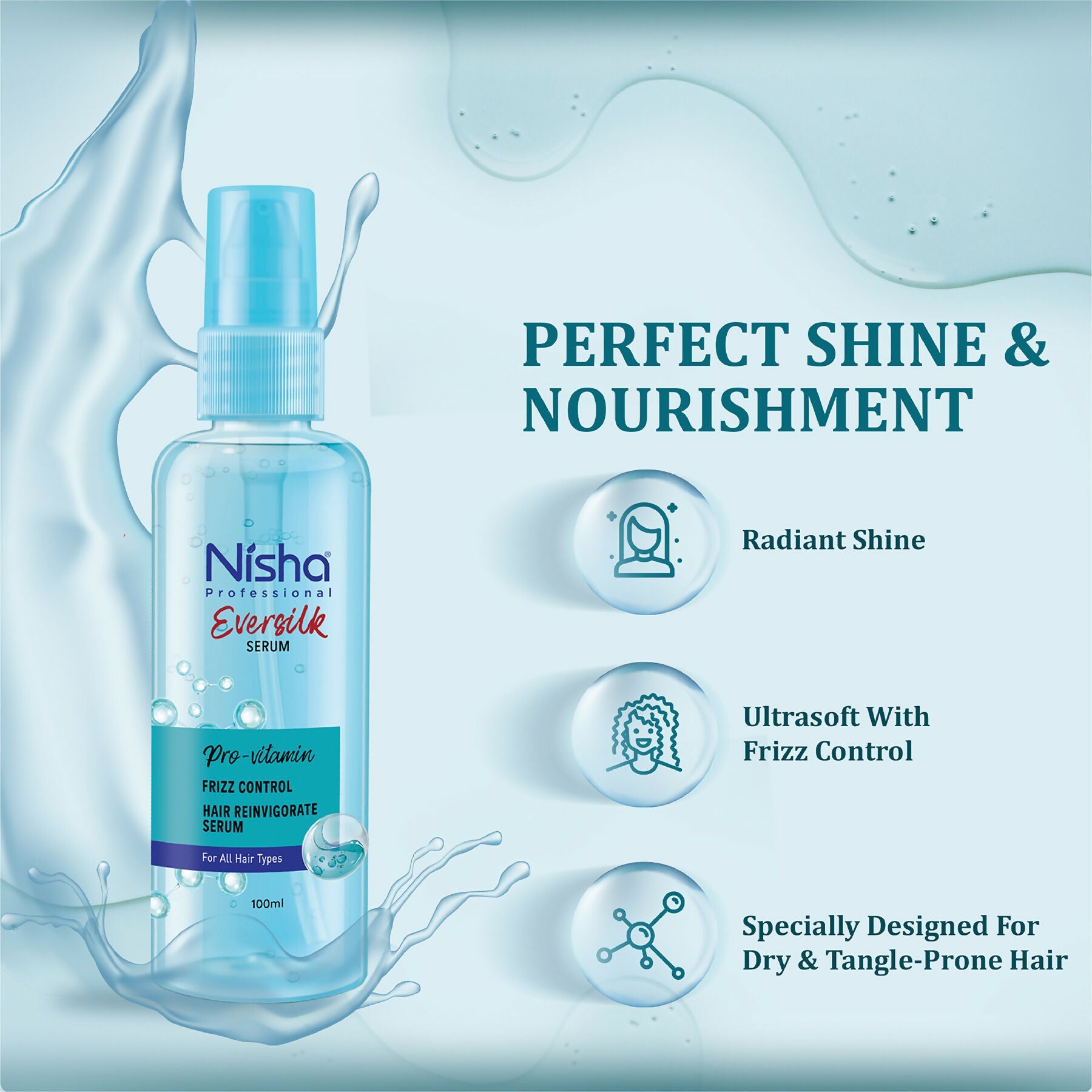 Nisha Hair Serum Eversilk Pro-Vitamin Serum