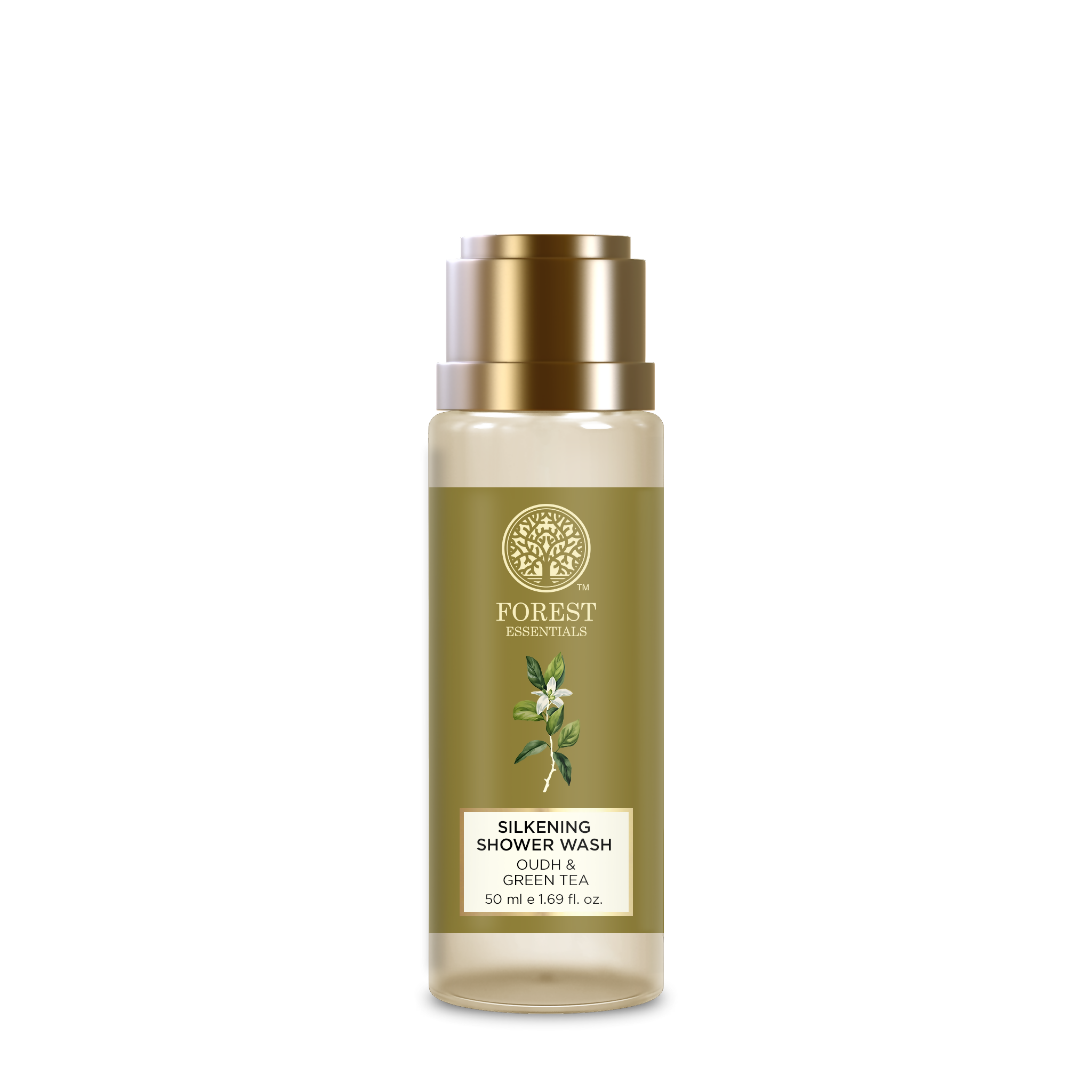 Forest Essentials Silkening Shower Wash Oudh & Green Tea