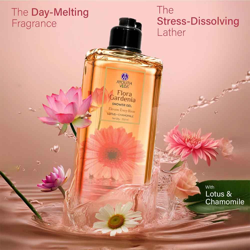 Ayouthveda Floral Gardenia Shower Gel