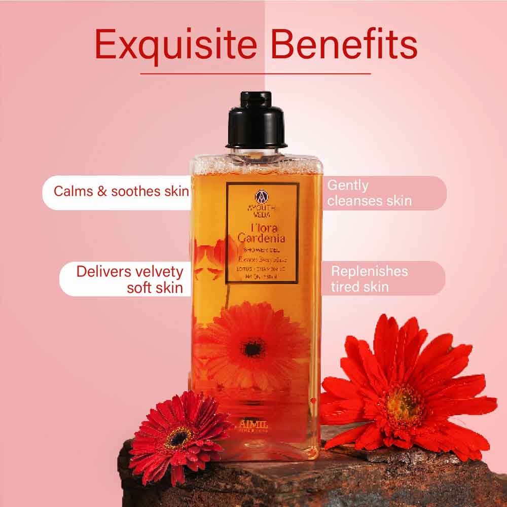 Ayouthveda Floral Gardenia Shower Gel