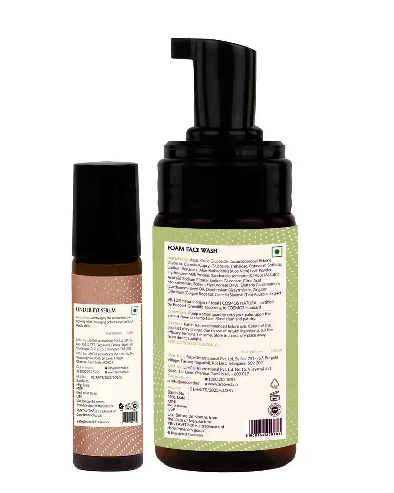 AreoVeda Face Wash and Eye Serum Duo
