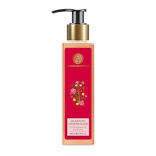 Forest Essentials Silkening Shower Wash Iced Pomegranate & Kerala Lime