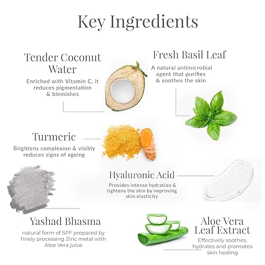 Forest Essentials Sun Fluid Tender Coconut Water with Turmeric & Basil Leaf SPF 50|PA + +