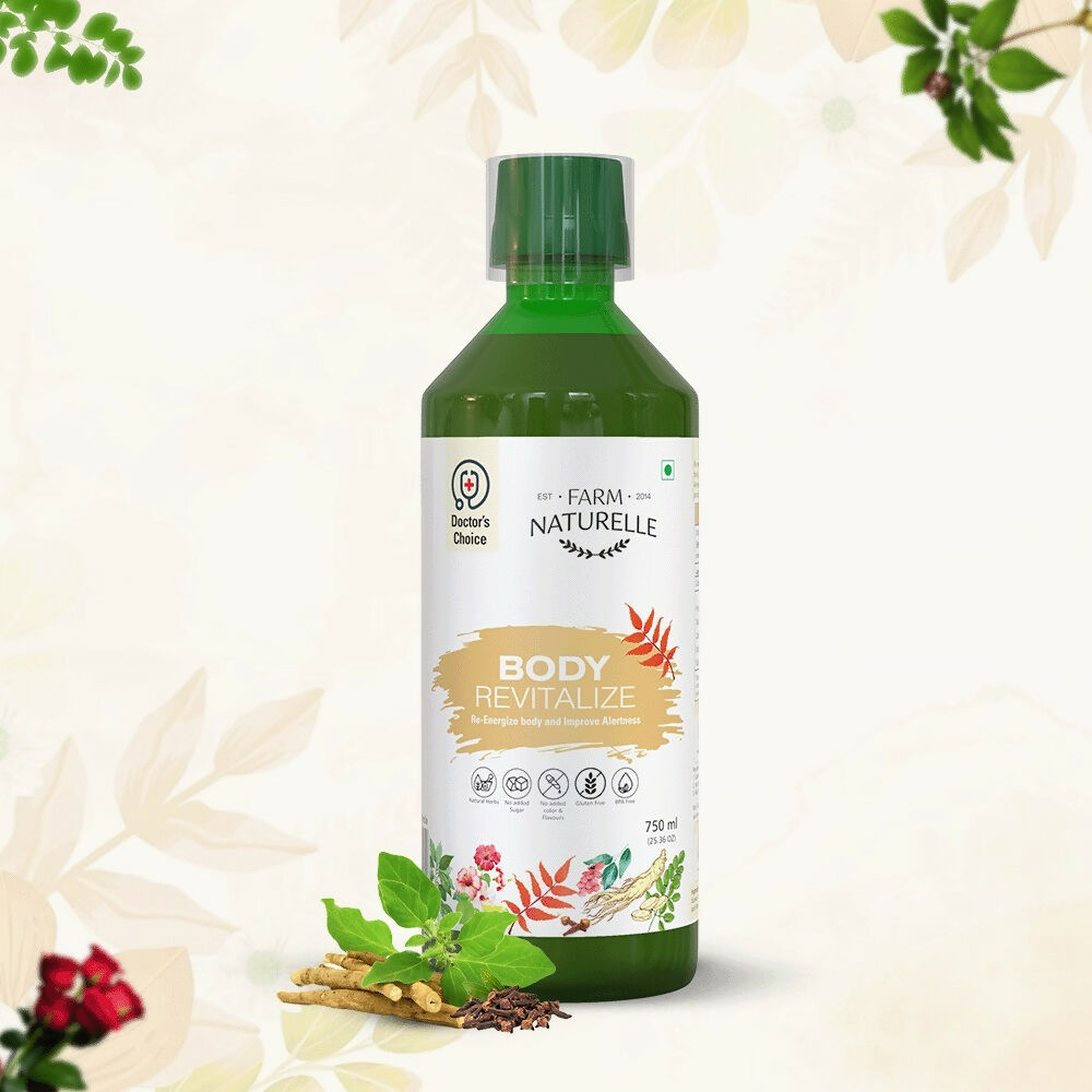 Farm Naturelle Body Revitalizer Juice - Ayurvedic Formula for Energy and Vitality