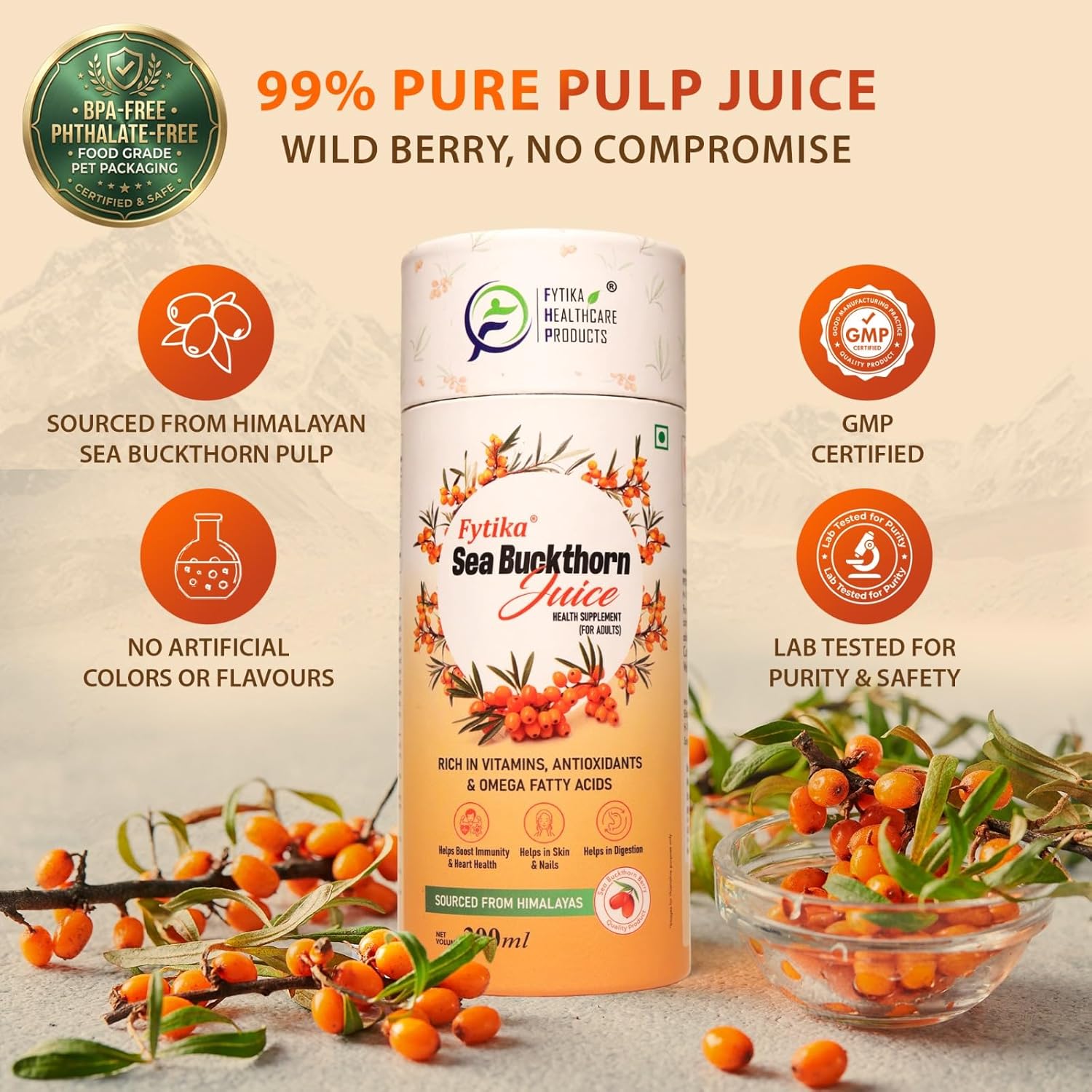 Fytika Sea Buckthorn Juice - 300 ML