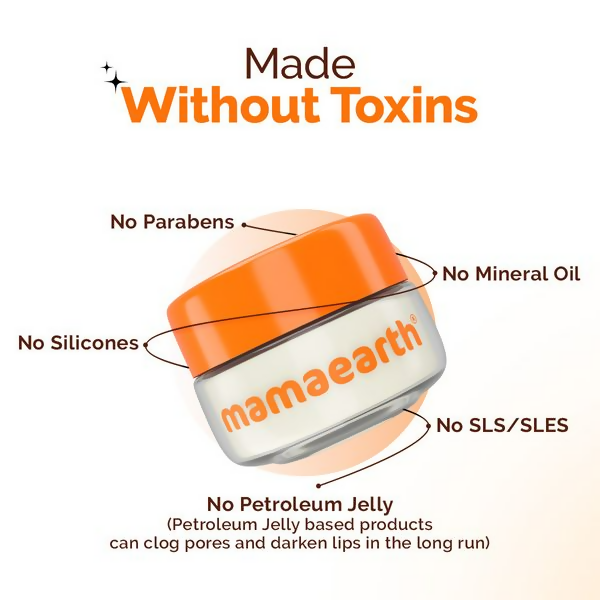 Mamaearth Vitamin C Moisture Therapy Lip Balm SPF 50 with Vitamin C & Honey For Lip Lightening
