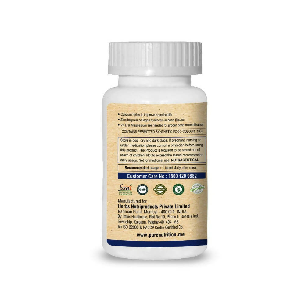 Pure Nutrition Ultra Calcium Citrate 1250mg Veg Tablets