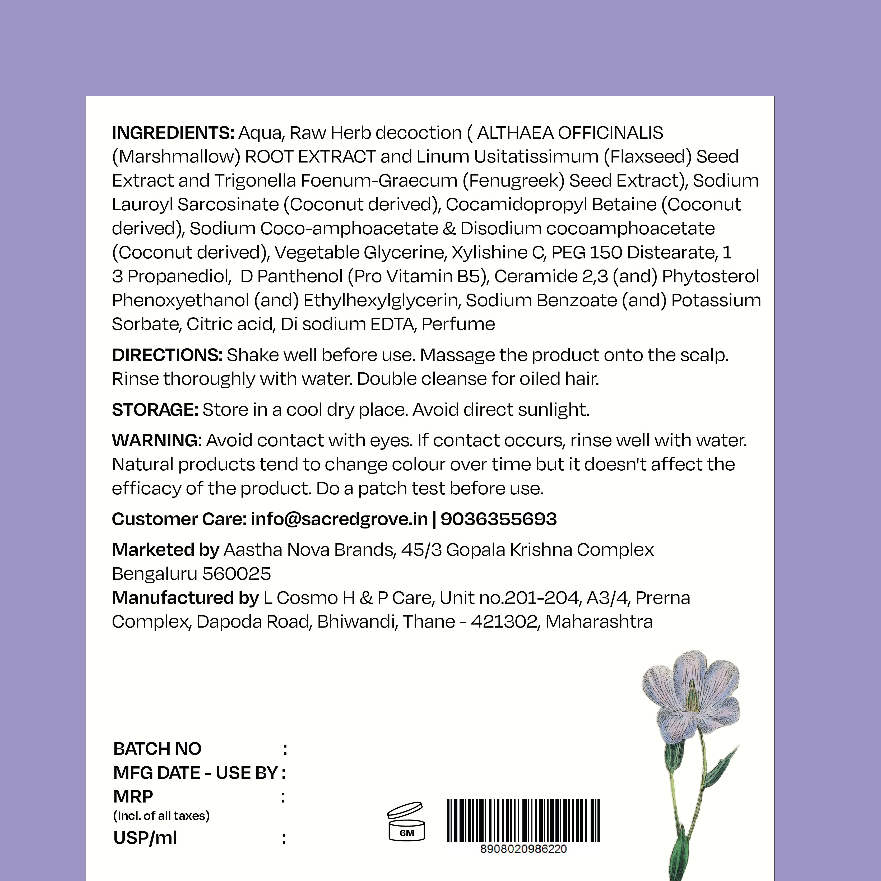 Sacred Grove Condition Cleanse Repair