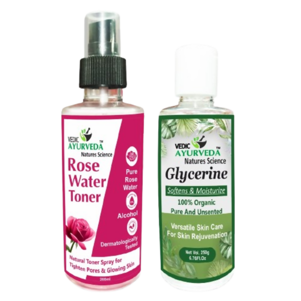 VedicAyurveda Glycerine With Rose Toner & Mist