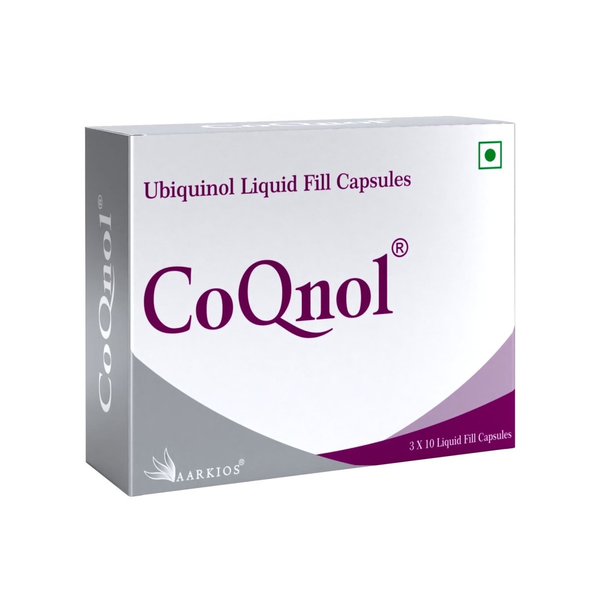 Aarkios CoQnol Ubiquinol 100 mg Capsules
