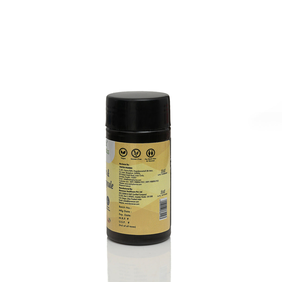 Ventin Organics Climin Curcumin with Piperine Capsules