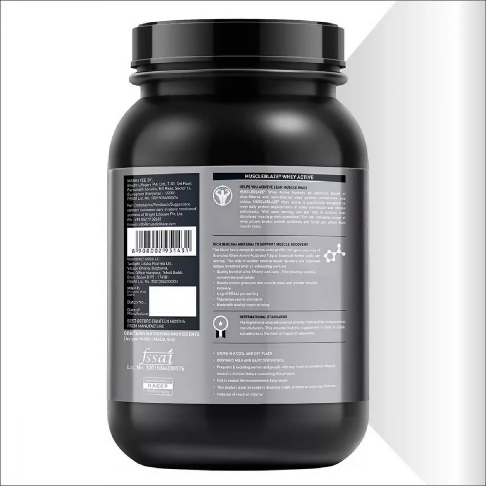 MuscleBlaze Whey Active Chocolate