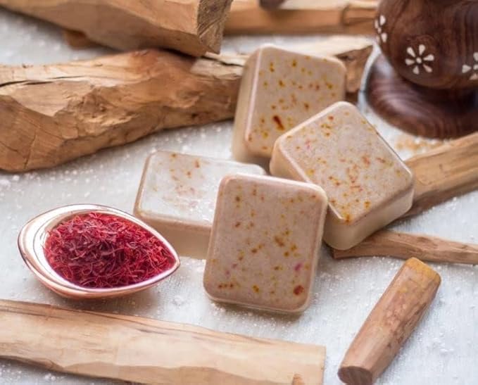 Ghar Handmade Soaps Sandalwood & Saffron for Body Tan