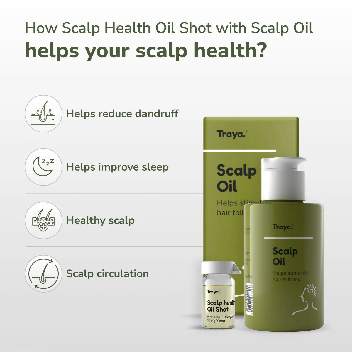 Traya Scalp Oil with Scalp Health Oil Shot