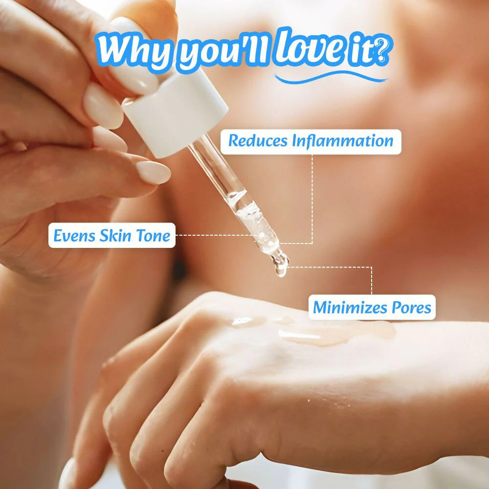 WildOak 10% Niacinamide Alpha Arbutin Cica Face Serum | Reduces Sebum Pigmentation, Evens Skin Tone & Minimises Pores | Skin Brightening & Acne Scar | 30ml