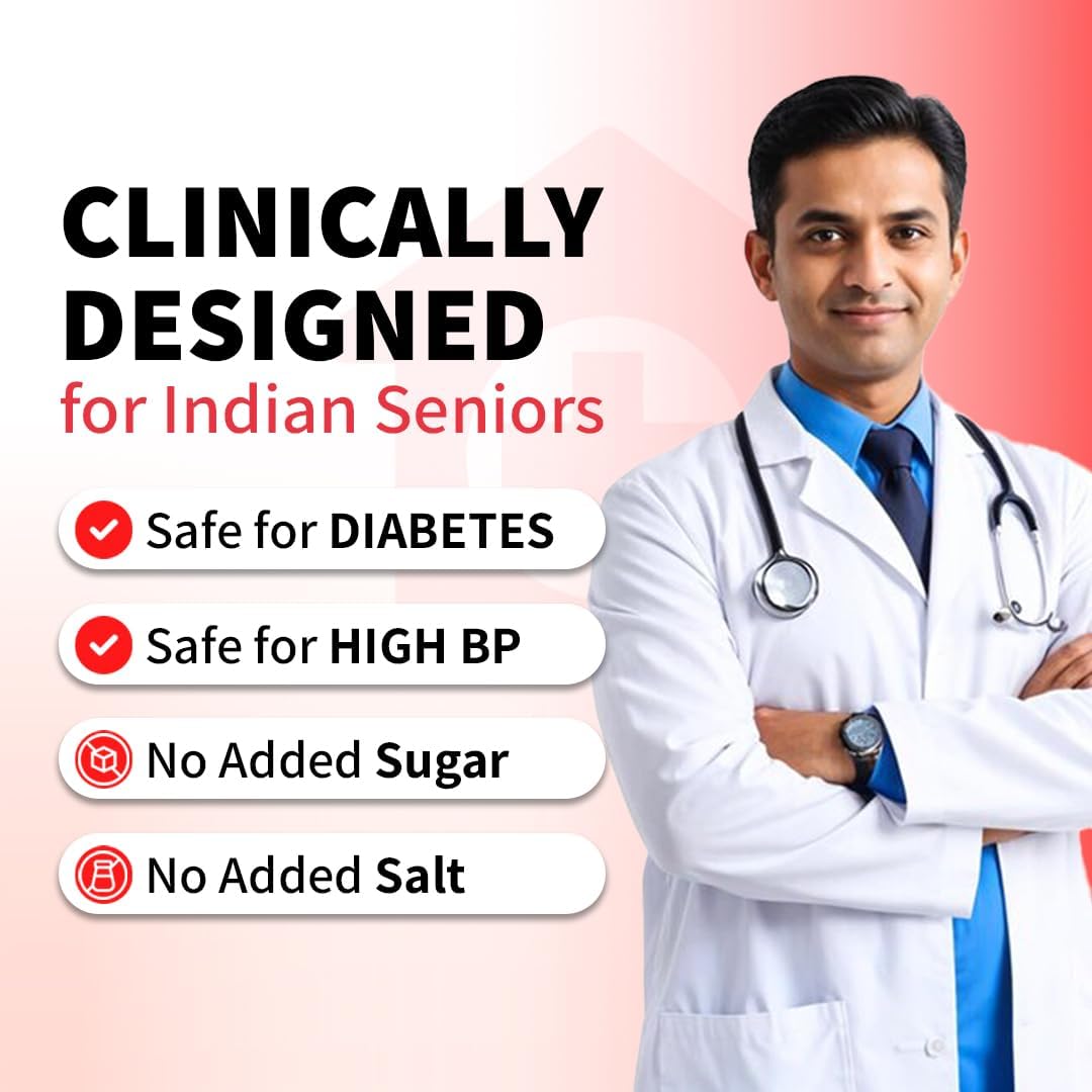 Good Monk Healthy 50+ Multivitamin for Senior Men & Women | For Energy, Bone & Gut Health | With Probiotics, Fibre, Ashwagandha, Vit. B12, C, D, Iron, Zinc | Add To Food - No Taste Change