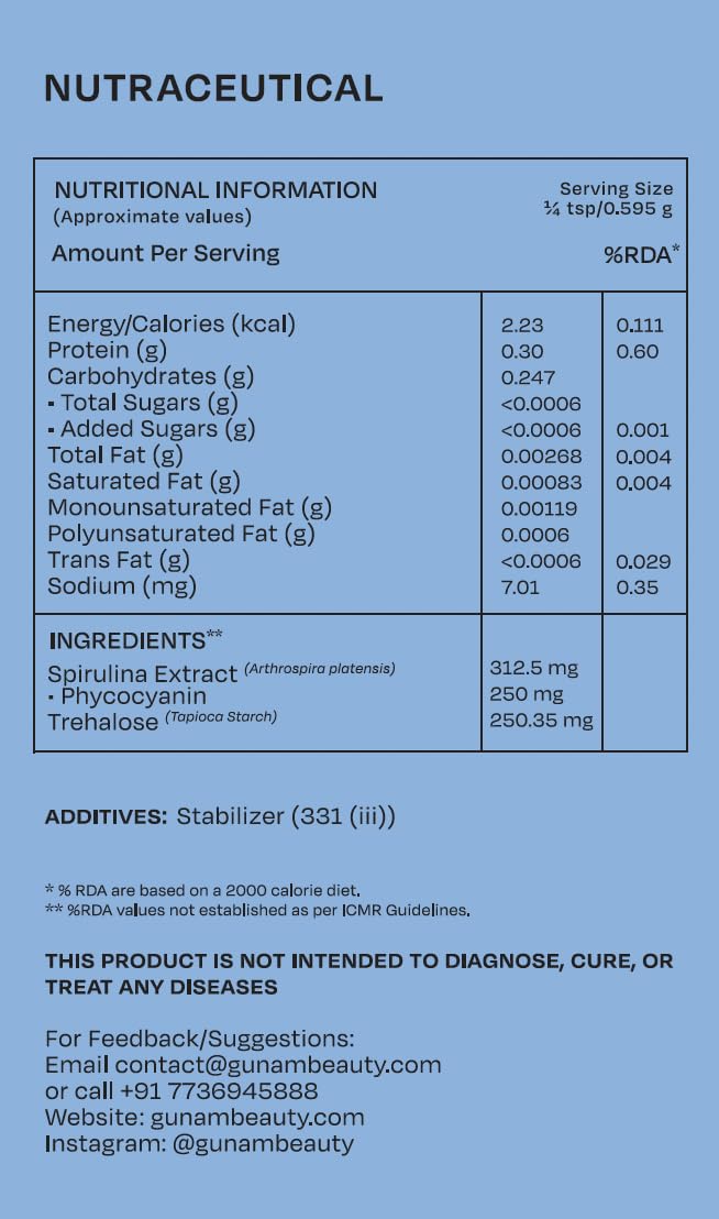 Gunam Blue Spirulina Powder