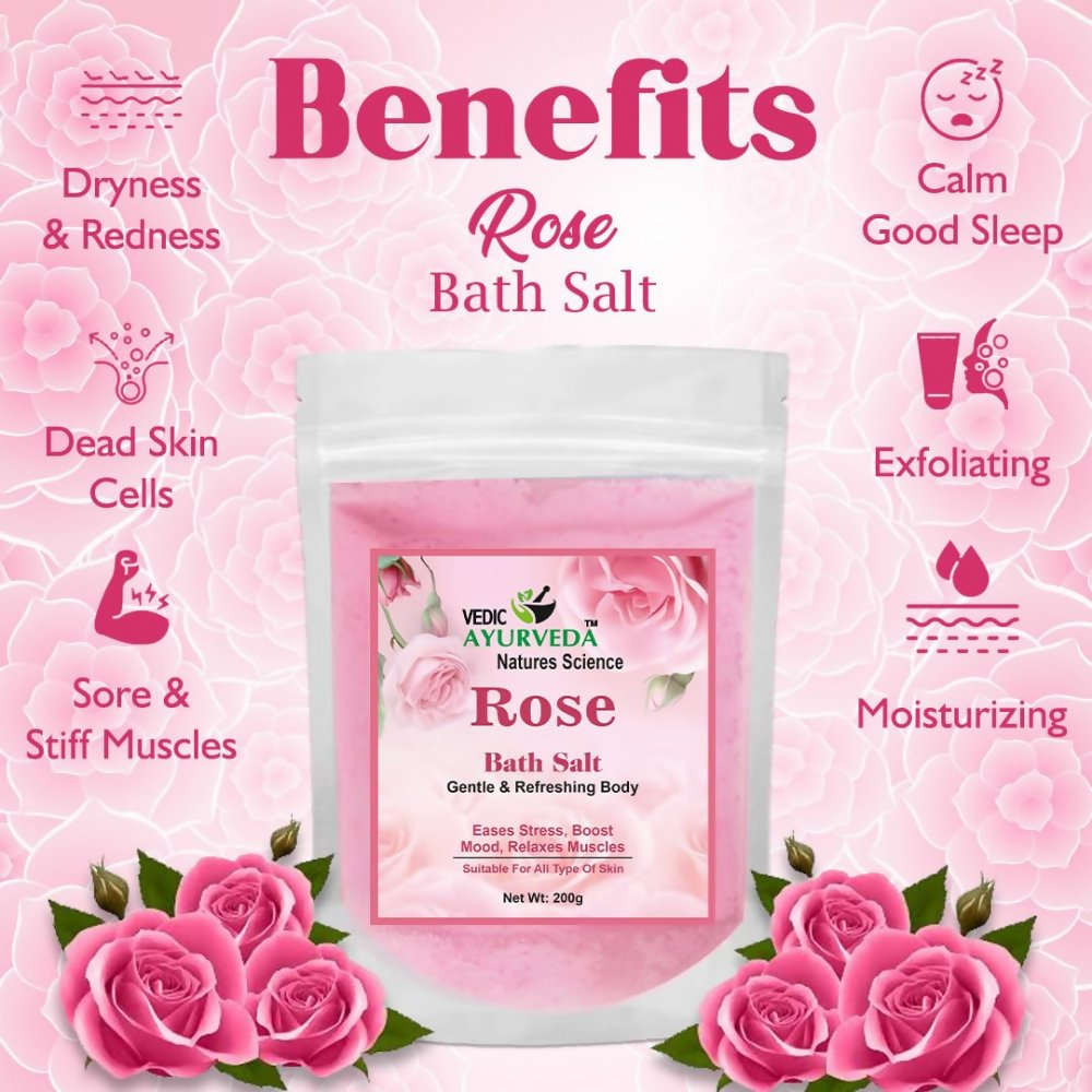 VedicAyurveda Mogra & Rose Bath Salt