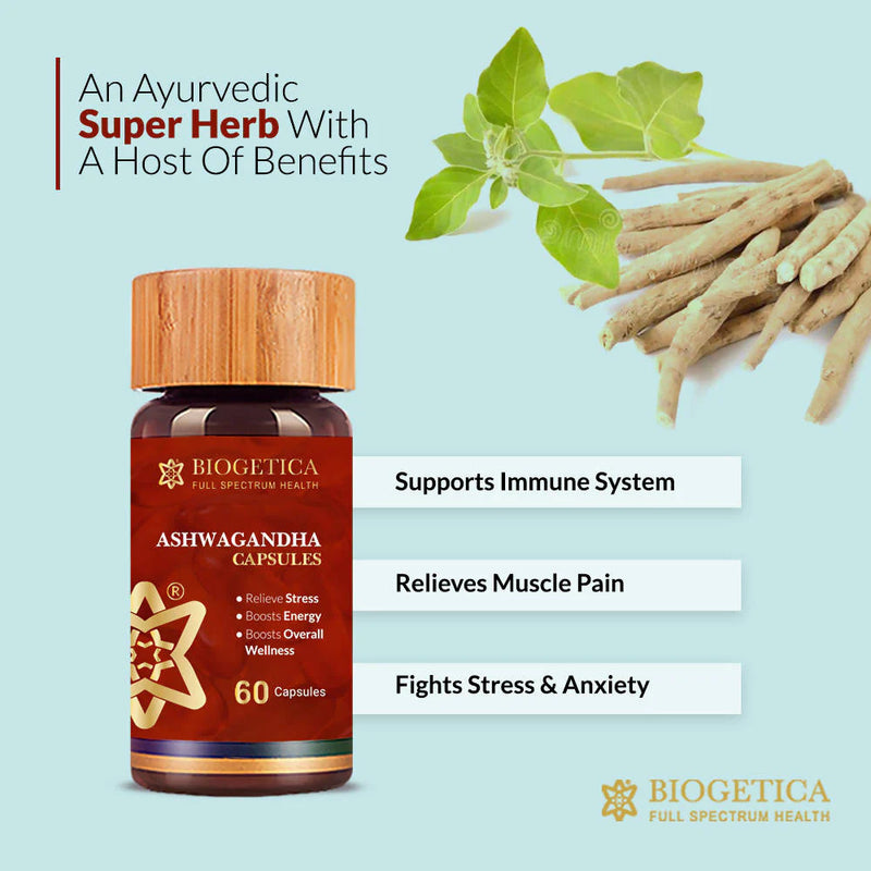 Biogetica Ashwagandha  (Over All Wellness) Cap 60