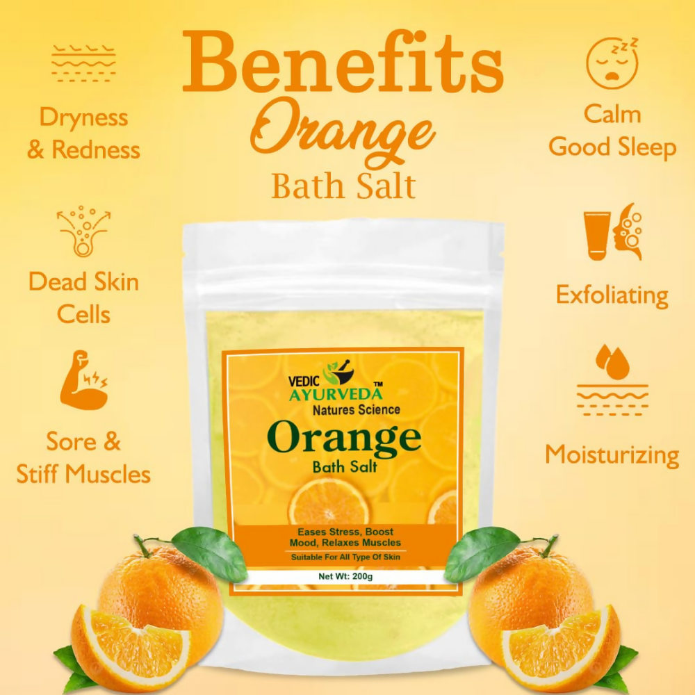 VedicAyurveda Orange Bath Salt