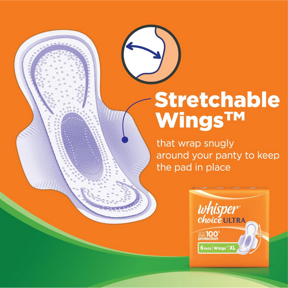Whisper Choice Ultra Sanitary Pads Large Size