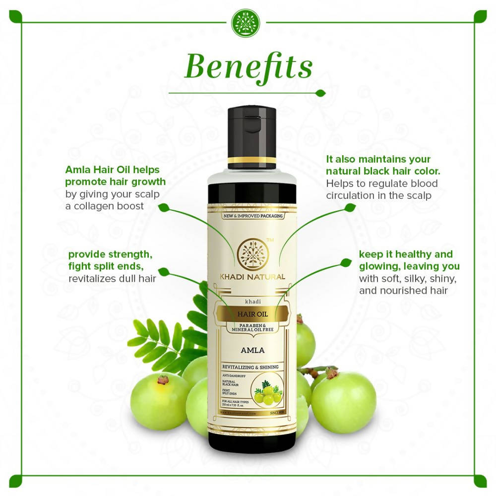 Khadi Natural Pure Amla Herbal Hair Oil (210 ml)