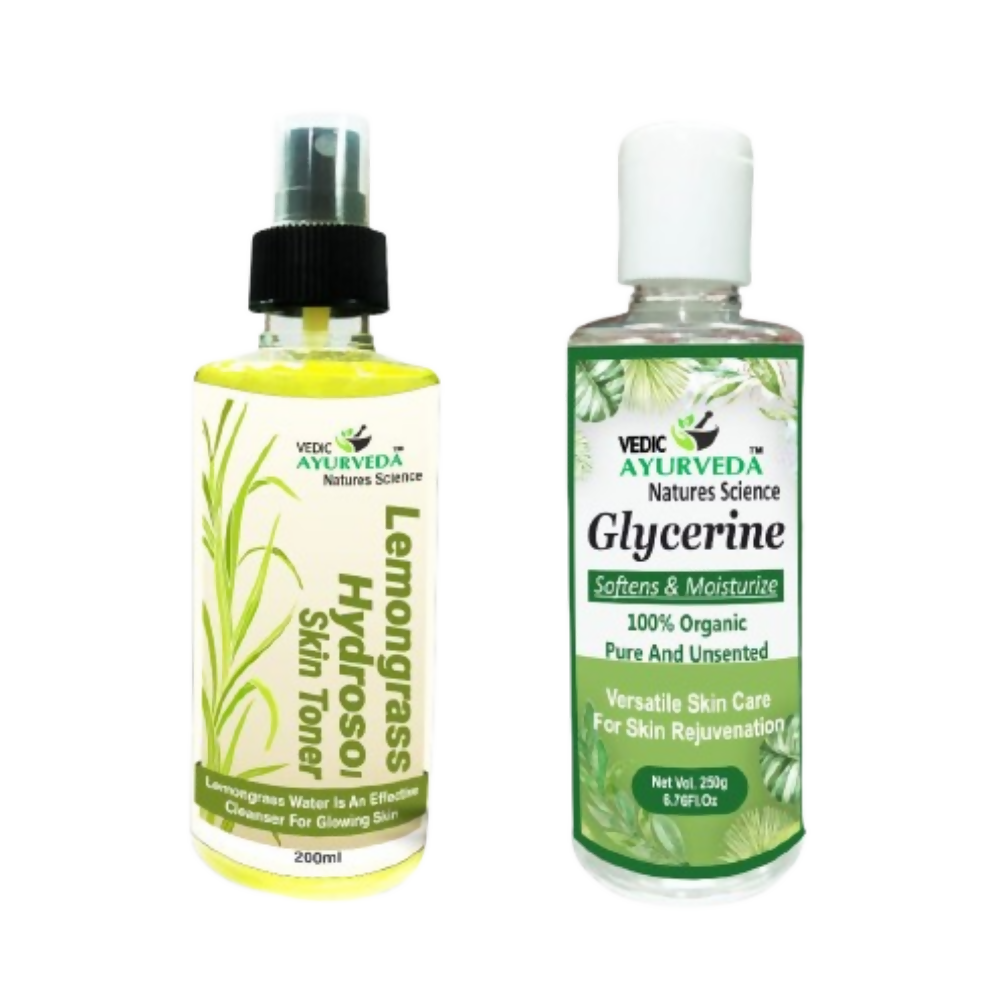 VedicAyurveda Lemongrass Hydrosol Skin Toner With Glycerine
