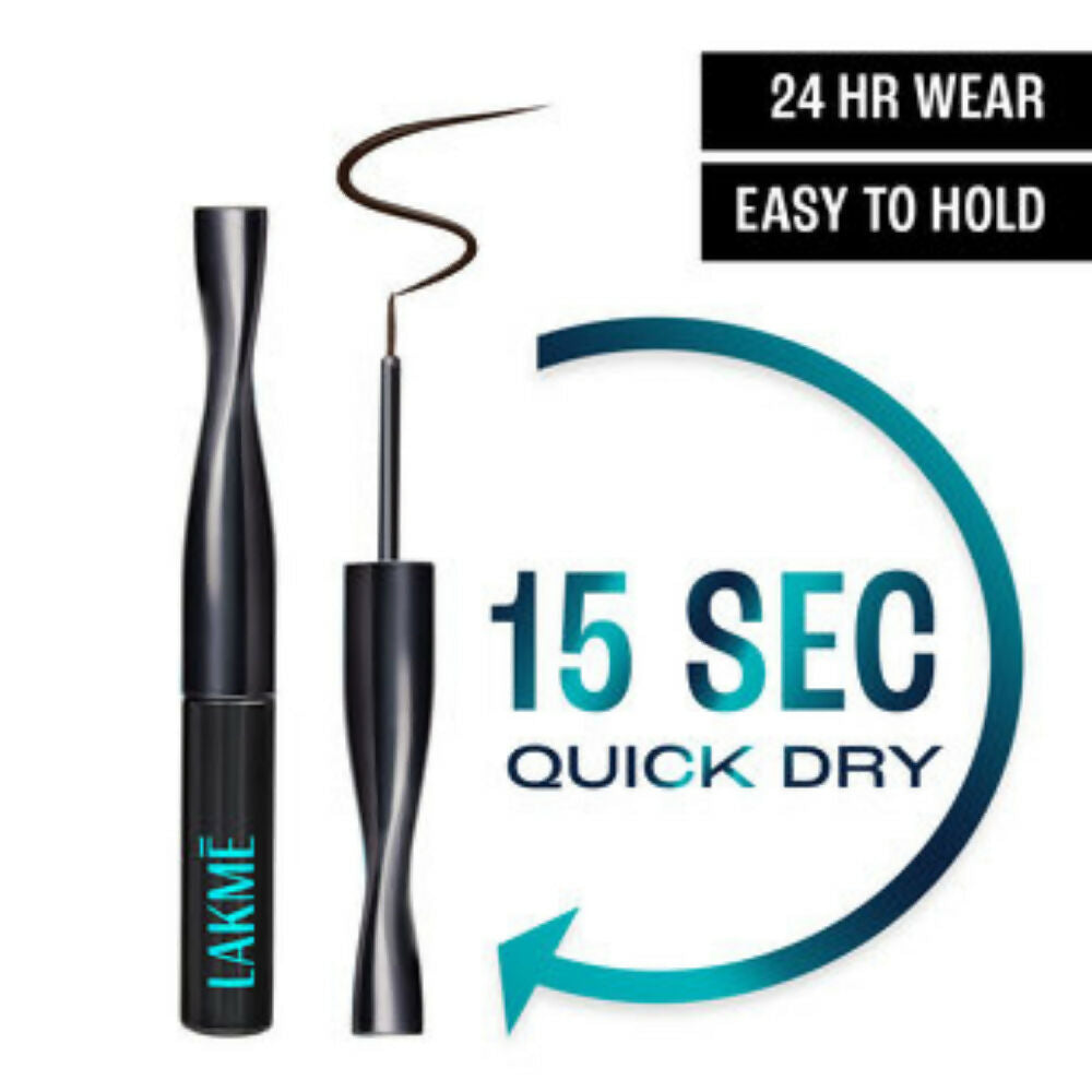 Lakme 9 To 5 Eyeconic Liquid Eyeliner - Natural Brown