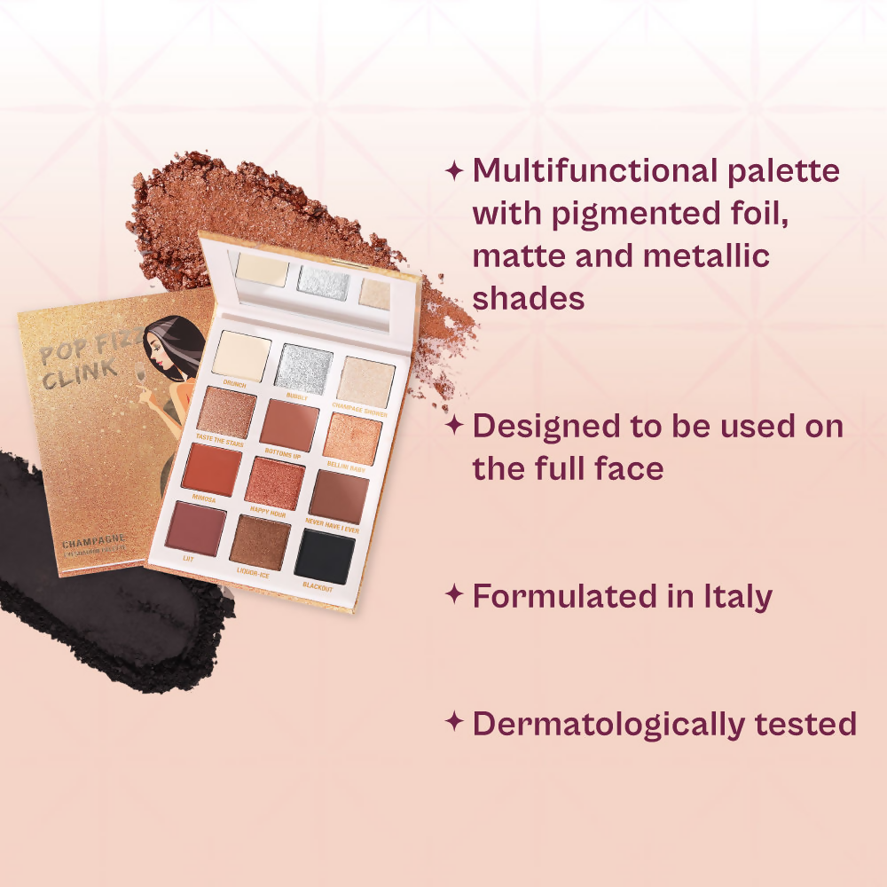Typsy Beauty Pop Fizz Clink Champagne Eyeshadow Palette