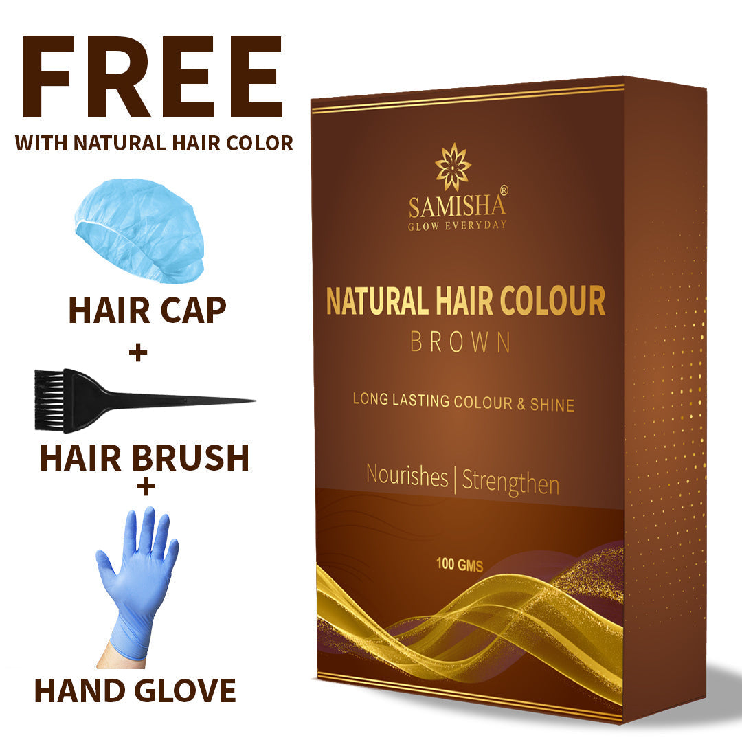 Samisha Brown Hair Colour Powder – Original & Organic Natural Brown