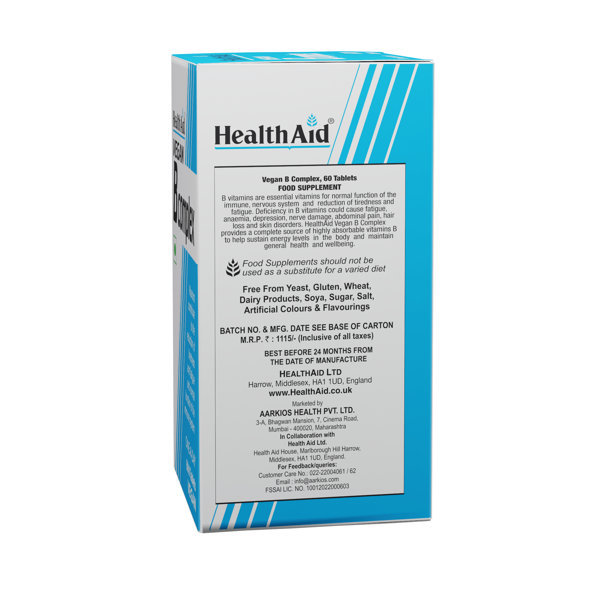 HealthAid Veg B Complex (Mango Flavour) Tablets