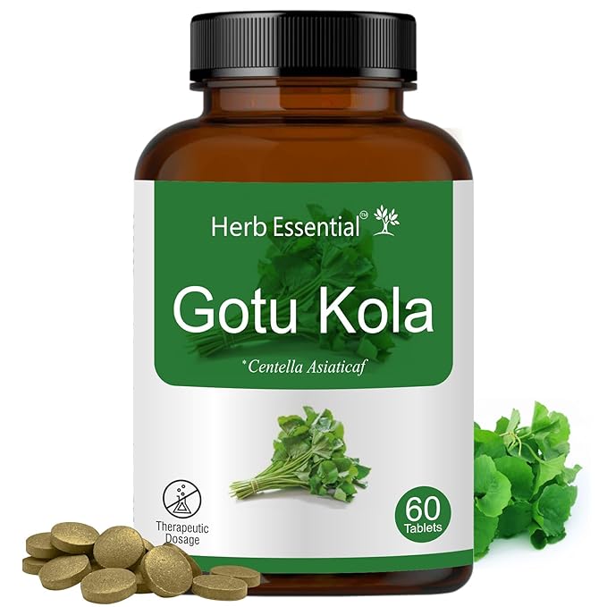 Herb Essential Gotu kola Tablets,500 mg each , 60 Tablets