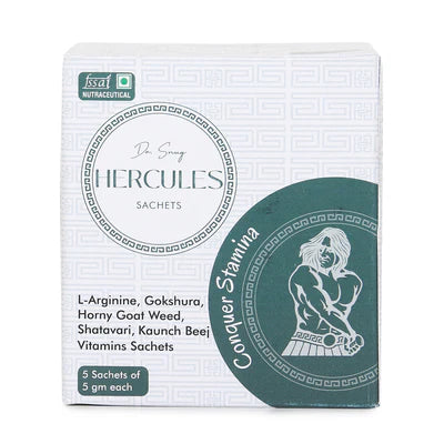 Dr. Snug Hercules Sachets | 5 Sachets of 5 gm Each | To Conquer Stamina | Helps Improve Vitality | Supplement For Men | Improve Muscle Strength