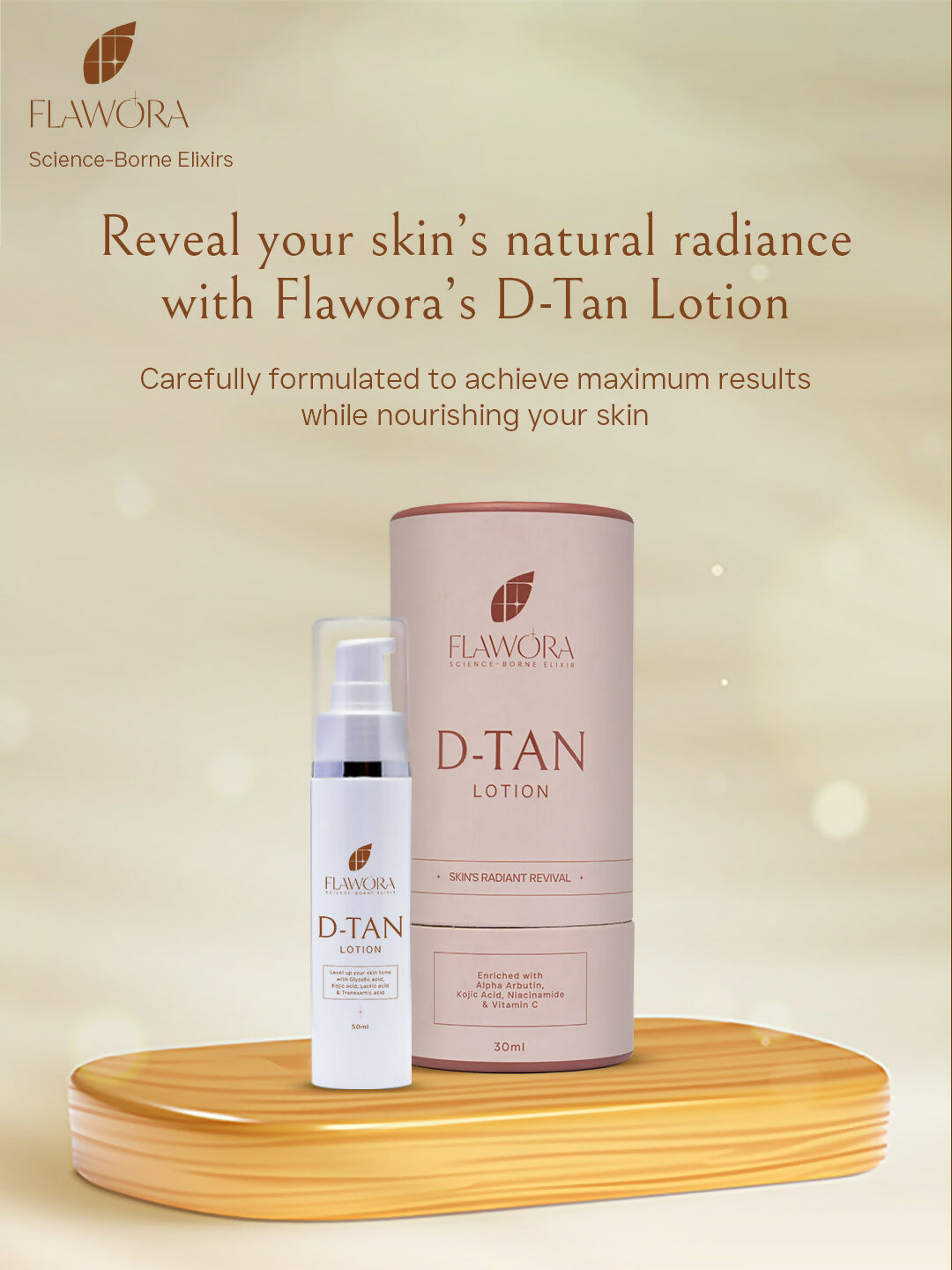 Flawora D-Tan Lotion