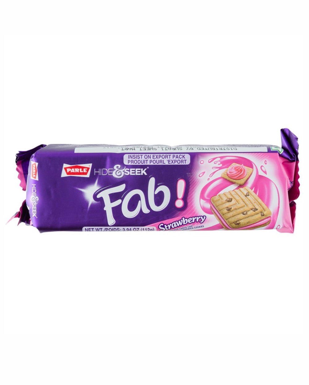 Parle Biscuits Hide & Seek Fab! Strawberry 112g