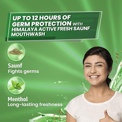 Himalaya Herbals Active Fresh Saunf Mouthwash