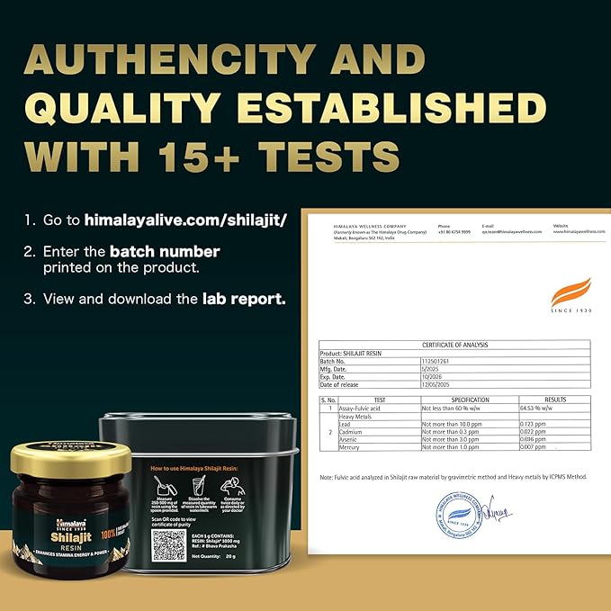 Himalaya Herbals Pure Shilajit Resin 20 g