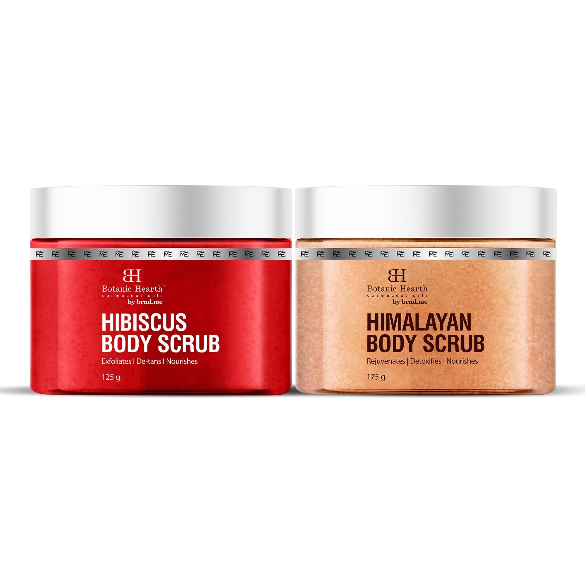 Botanic Hearth Deep Exfoliation Combo - Himalayan & Hibiscus Body Scrubs