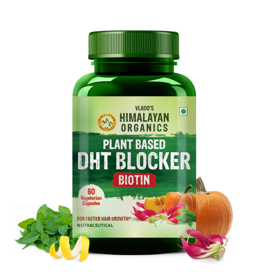 Himalayan Organics Plant Based DHT Blocker Vegetarian Capsules