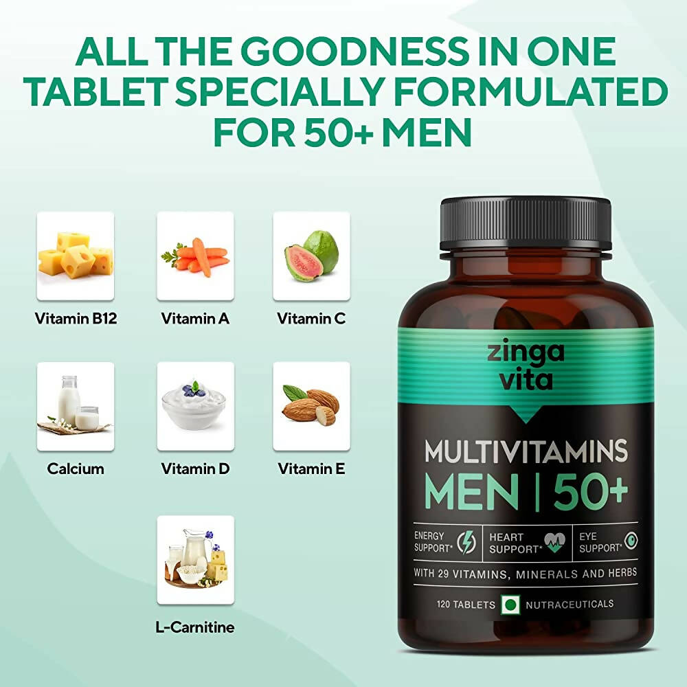 Zingavita Multivitamins Tablets for Men 50+ Age