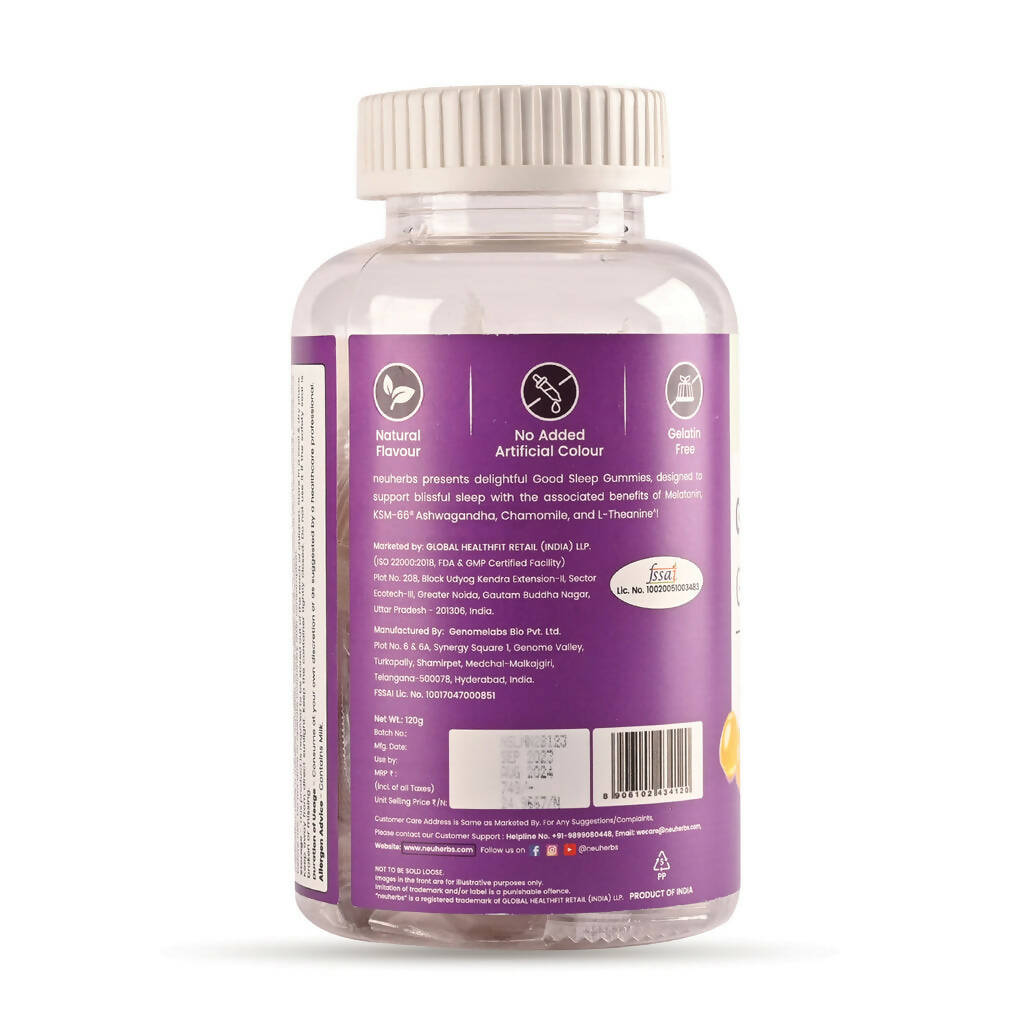 Neuherbs Good Sleep Gummies (No Added Sugar) - Mango Flavor