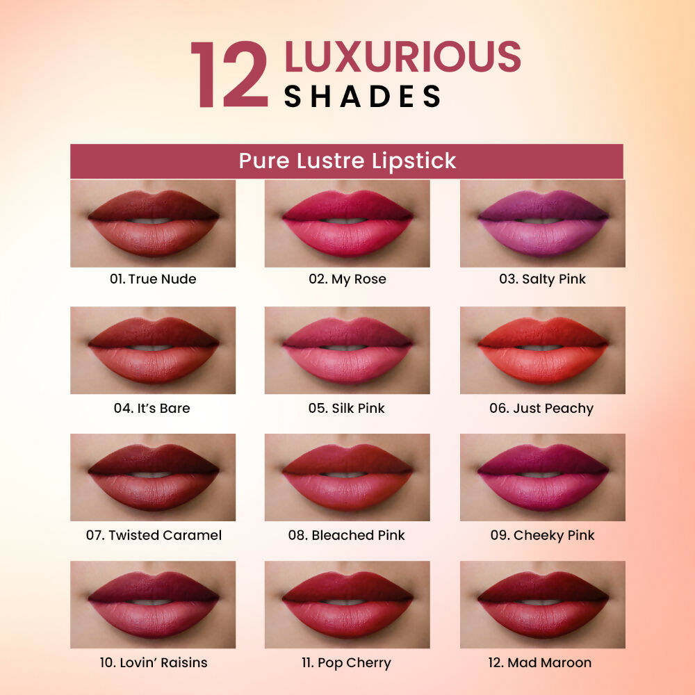 Swiss Beauty High Shine Finish Smooth Glide Pure Lustre Lipstick - 7 Twisted Caramel
