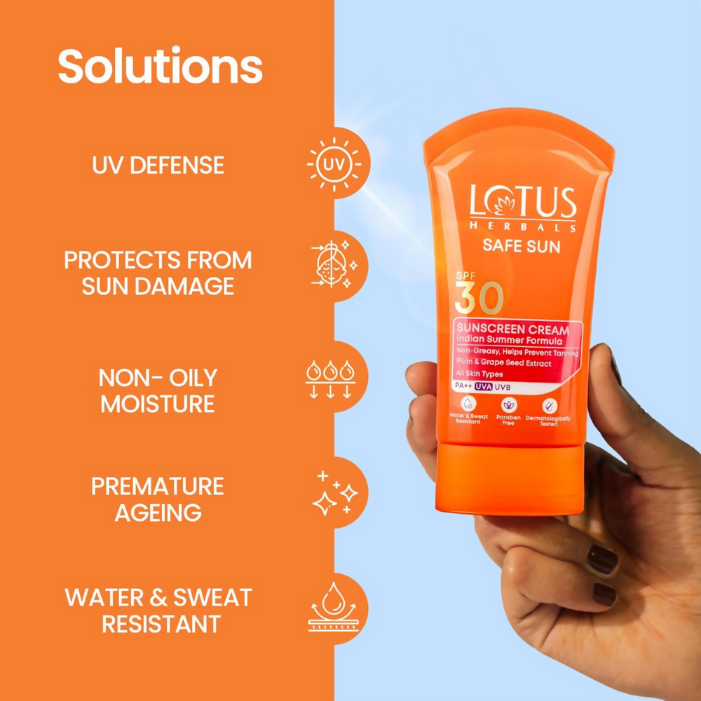 Lotus Herbals Safe Sun Sunscreen Cream SPF 30 PA+++