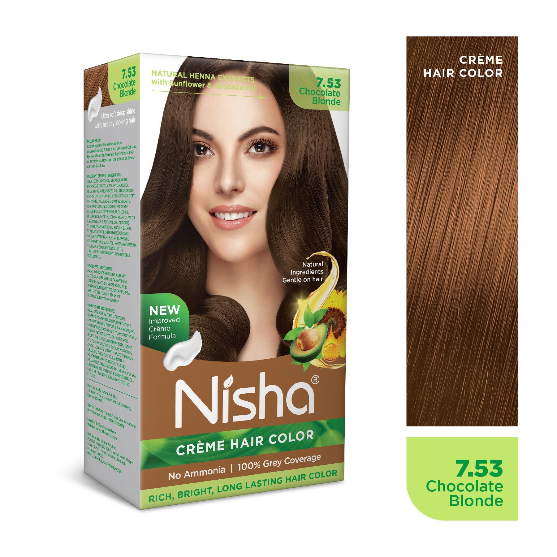 Nisha Creme Hair Color for Women - Chocolate-Blonde