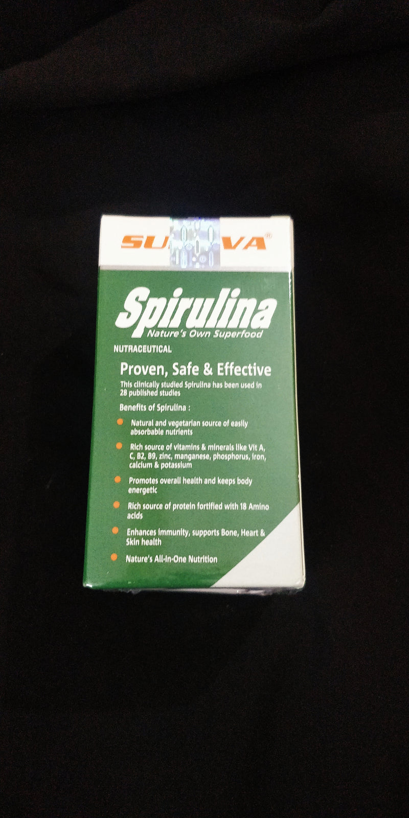 Sunova Organic Spirulina 60 Capsules