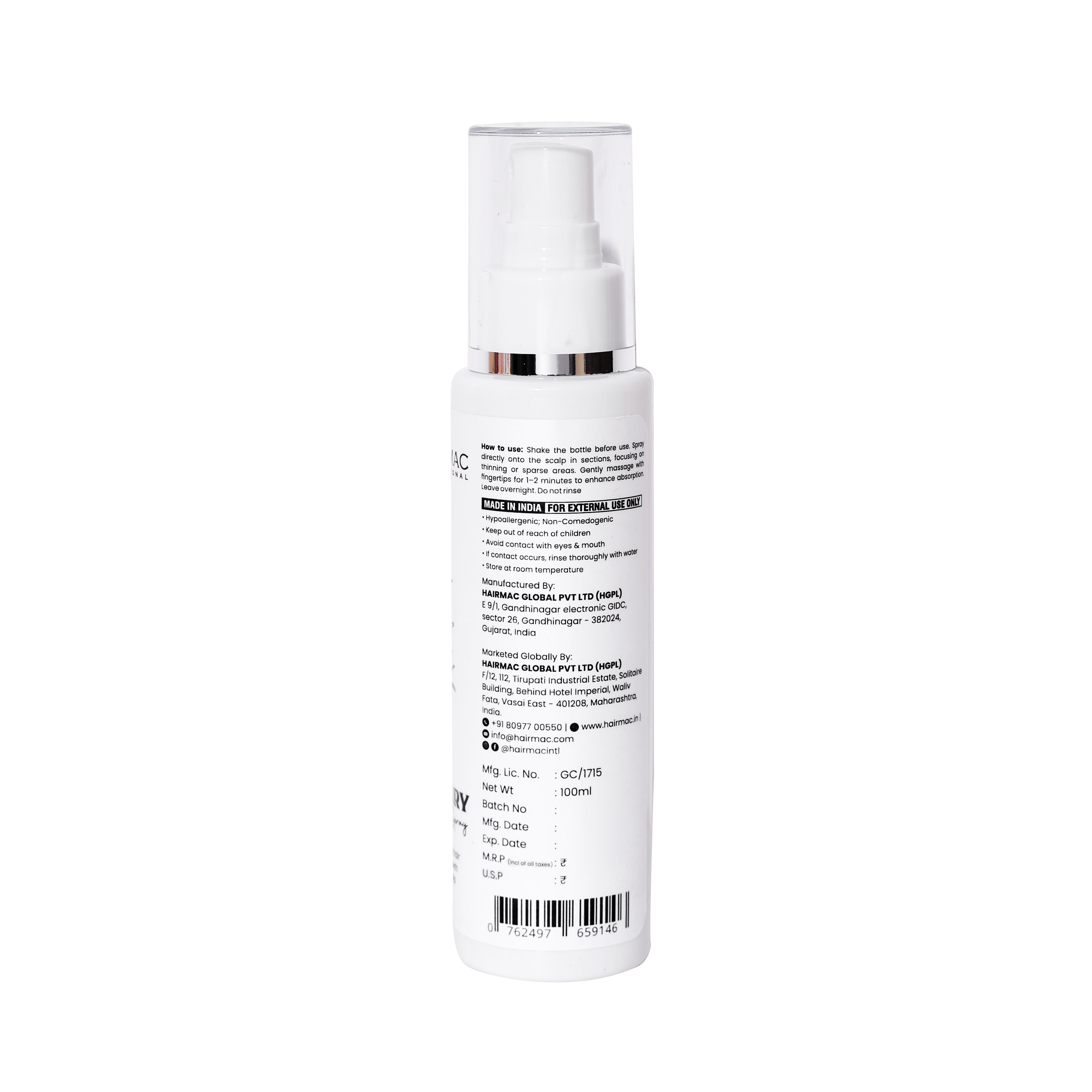 Hairmac Rosemary Hair Growth Spray