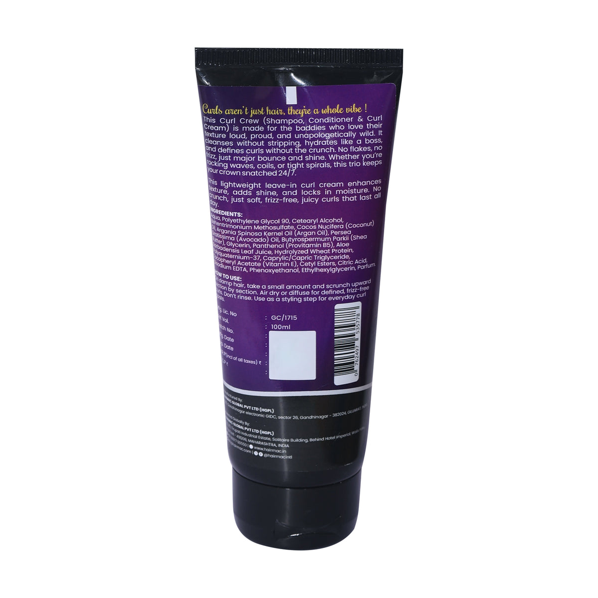 Hairmac Being Curly Leave-In Curl Cream