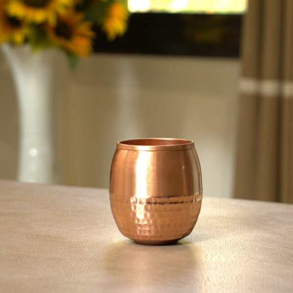 Health Smith Pure Copper Modern Glass - Lacquered for Shine & Protection