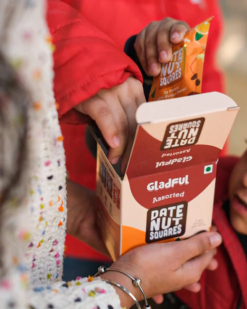 Gladful Date Nut Squares - Try Them All Pack: 8 Bars